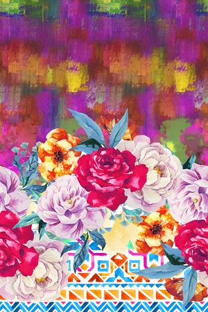 民族风印花华亿平台图片