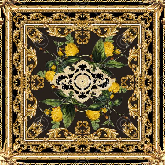 卷草印花华亿平台图片