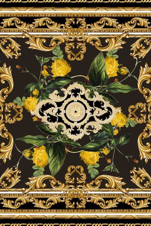 卷草印花华亿平台图片