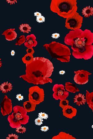 虞美人印花华亿平台图片