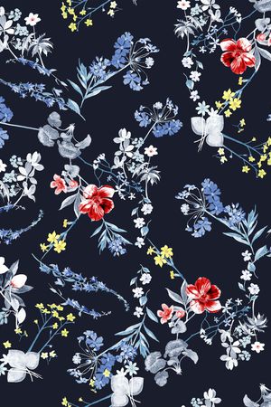 小碎花印花华亿平台图片