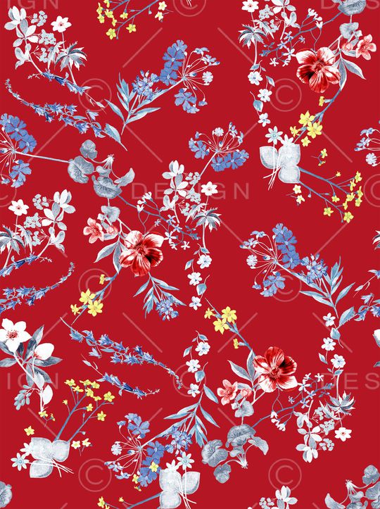 小碎花印花华亿平台图片