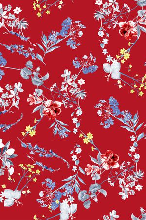 小碎花印花华亿平台图片