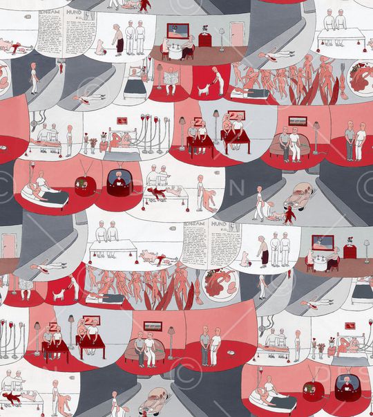 抽象印花华亿平台图片