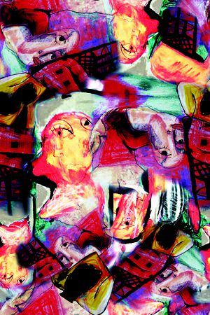 抽象印花华亿平台图片