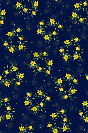 小碎花印花华亿平台图片