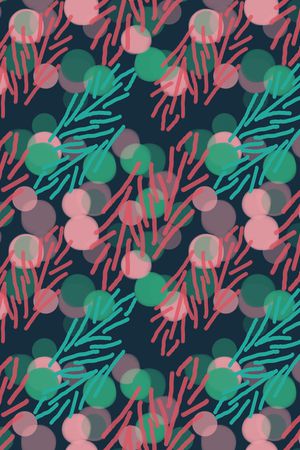 树枝印花华亿平台图片