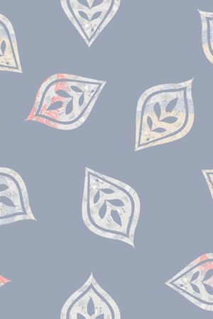 清爽底花卉印花华亿平台图片