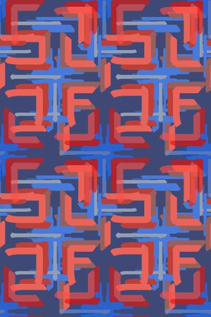 几何印花华亿平台图片