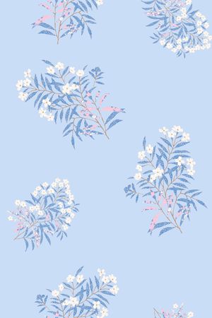 清爽底花卉印花华亿平台图片