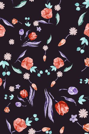 郁金香印花华亿平台图片