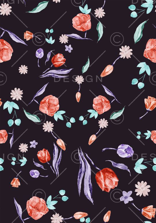 郁金香印花华亿平台图片