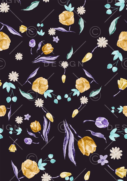 郁金香印花华亿平台图片