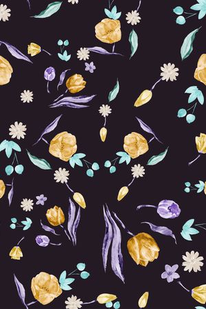 郁金香印花华亿平台图片