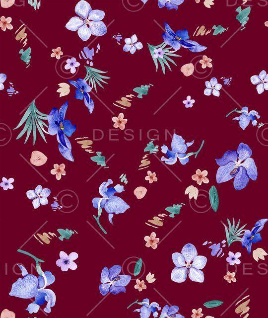 小碎花印花华亿平台图片