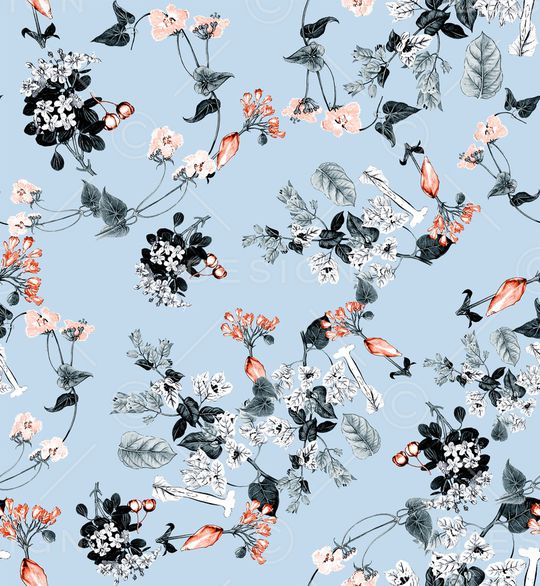 小碎花印花华亿平台图片