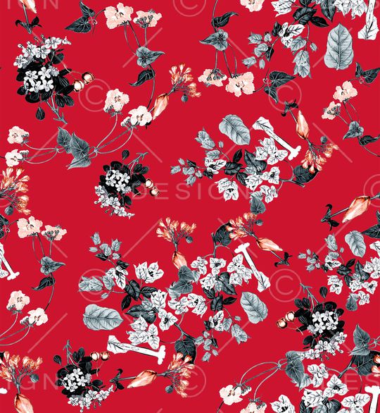 小碎花印花华亿平台图片