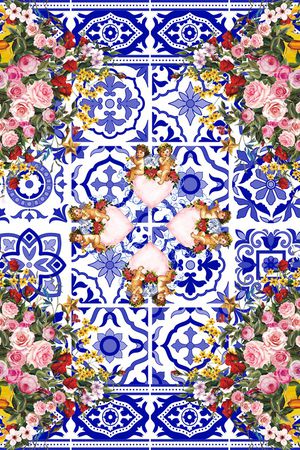 抽象印花华亿平台图片