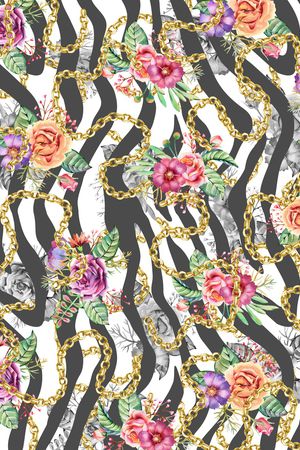 斑马纹印花华亿平台图片