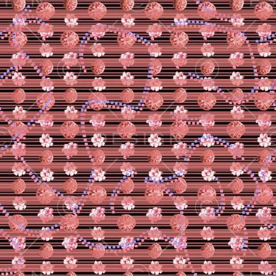 抽象花卉印花华亿平台图片