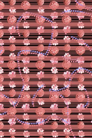 抽象花卉印花华亿平台图片
