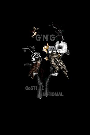 猫头鹰印花华亿平台图片