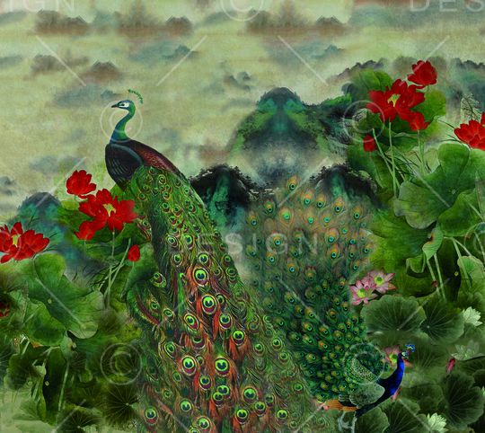 定位花印花华亿平台图片