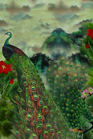 定位花印花华亿平台图片