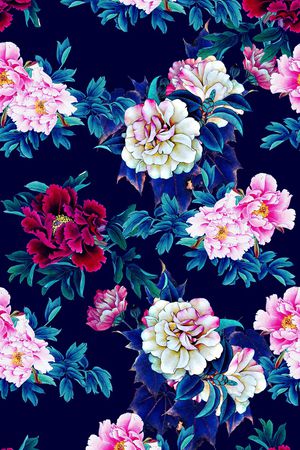 中国风印花华亿平台图片