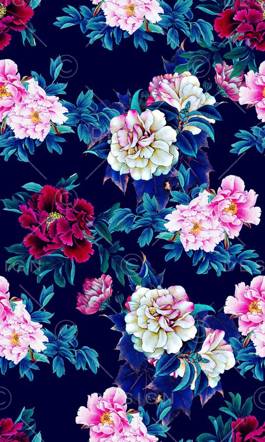 中国风印花华亿平台图片