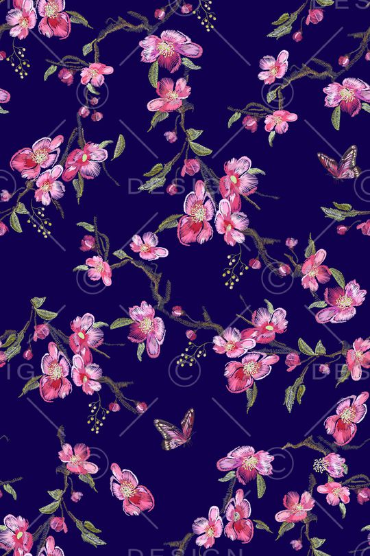 花卉印花华亿平台图片