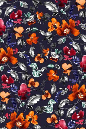 小碎花印花华亿平台图片