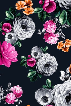 牡丹印花华亿平台图片