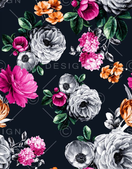 牡丹印花华亿平台图片