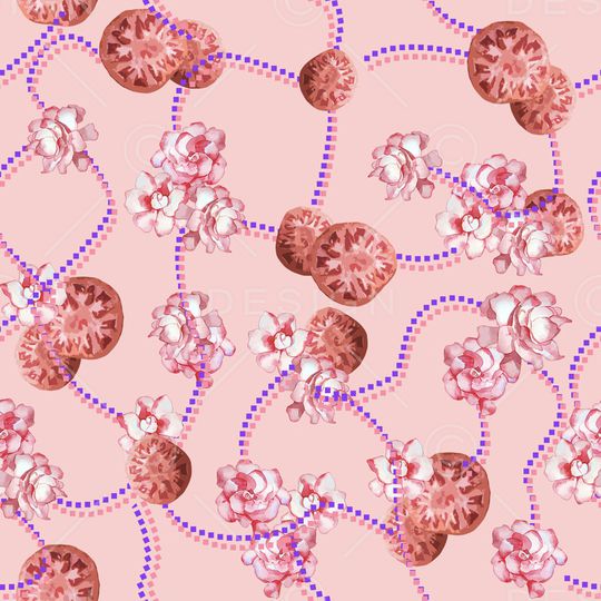 小碎花印花华亿平台图片