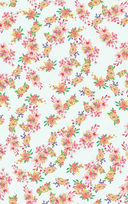 小碎花印花华亿平台图片