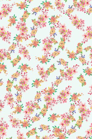 小碎花印花华亿平台图片