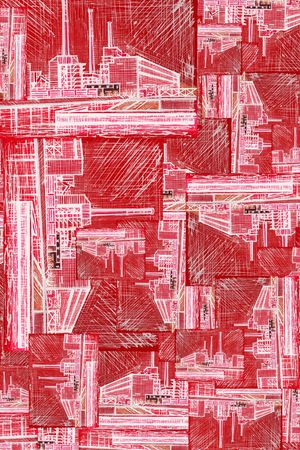 线条印花华亿平台图片