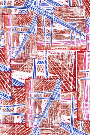 线条印花华亿平台图片