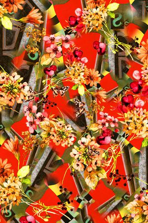 抽象印花华亿平台图片