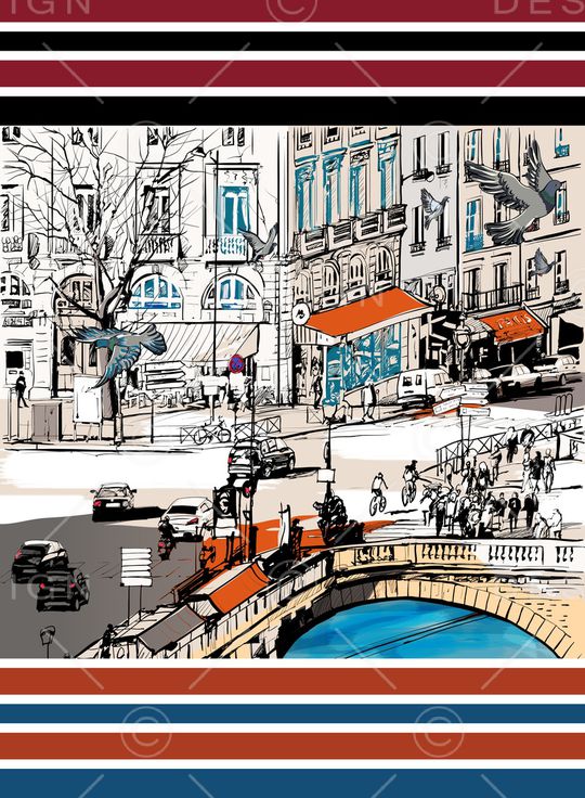 条纹印花华亿平台图片