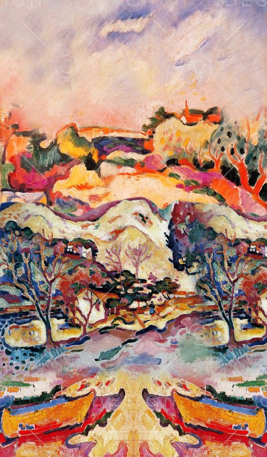 抽象印花华亿平台图片