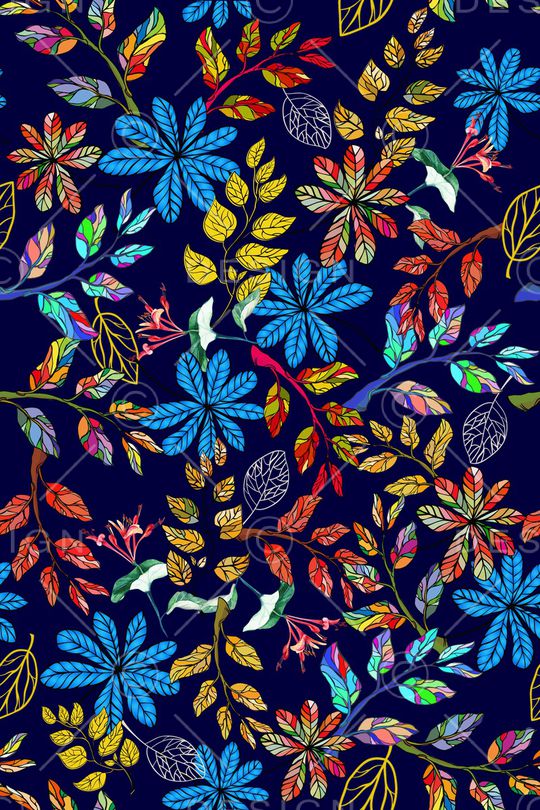 植物印花华亿平台图片