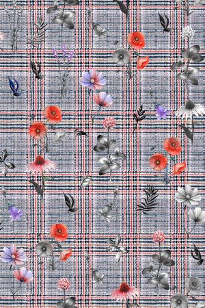 格子印花华亿平台图片