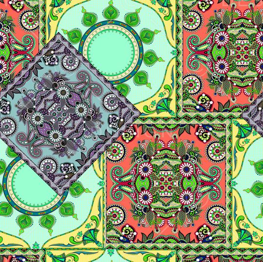 复古印花华亿平台图片