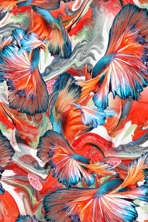 线条印花华亿平台图片