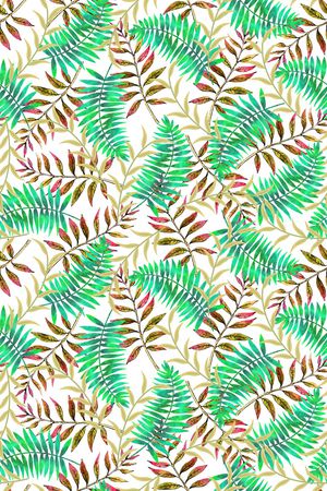 绿植树叶印花华亿平台图片