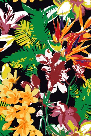 植物印花华亿平台图片