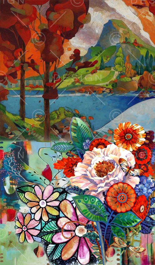 抽象印花华亿平台图片