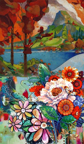 抽象印花华亿平台图片